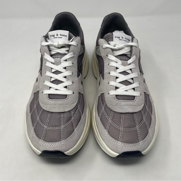 Rag & Bone RB Legacy Runner Sneakers in Grey Leather/ Suede - NWT - Picture 5 of 14